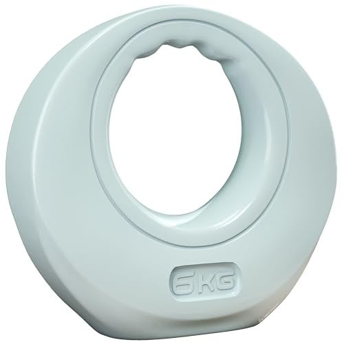 SPORTNOW 6kg Kettlebell, Soft Kettle Bell with Wide Handle for Home Gym, Weight Lifting, Strength Training, Light Grey