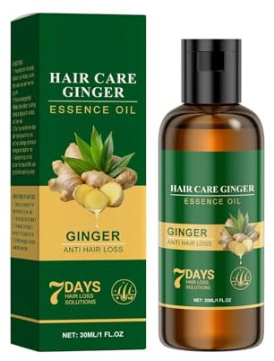 Ingweröl für Haare, Lidoria Ingwer Anti-Haarausfall 7 Tage Wachstum, Reparatur von geschädigtem Haar, stärkt die Haarwurzeln