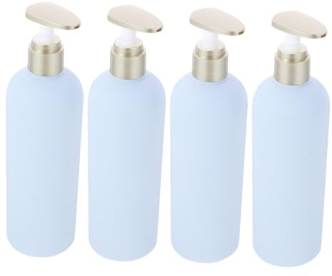 FRCOLOR 4 Stück Duschgel In Separaten Flaschen Glosse Flüssigkeiten Ölflaschen Shampoo Sirup Pumpspender Flaschen Körperlotion Pump Toilettenartikel Nachfüllbare Gläser