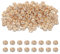 PATIKIL 4mm Rondella Spaziatore Perline, 200 Pcs Cristallo Strass Perline Sciolte Spaziatori per Creazione di Gioielli, DIY Bracciali, Collana, Rosa Oro/Bianco