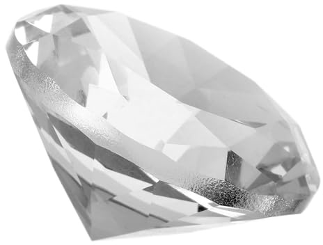 Gatuida Großer Acryl Diamant 60mm Klar Tischstreuer Dekoration für Hochzeiten Romantischer Heiratsantrag Vielseitiger Kristall Deko Briefbeschwerer