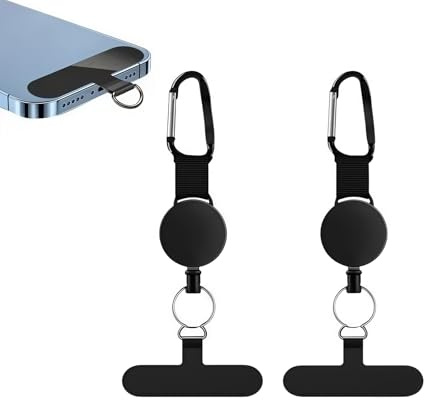 2PCS Anti Theft Phone Strap,Phone Lanyard,Retractable Adjustable Anti Theft Phon/e Lanyard Tether,P/hone Strap Wrist,P/hone Security S/trap An/ti The/ft,Retractable Ph/one Lan/yard,Ph/one Charm