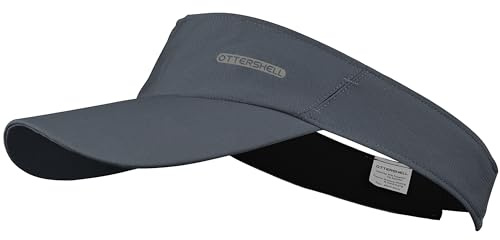 OTTERSHELL Visiera parasole sportiva con slot per occhiali, visiera atletica regolabile per corsa, golf, tennis, pesca.