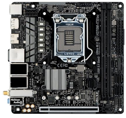 Motherboard Fit For ASRock H370M-ITX/ac Mini-ITX Motherboard LGA 1151 Ultra M.2 Wi-Fi 5 DDR4 Intel H370 For I3-8100 I5-9600K I5-9400 I7-9700K Cpu
