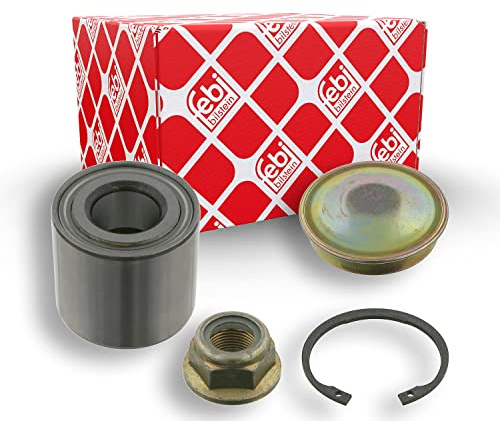 febi bilstein 24781 Radlagersatz mit Achsmutter, Sicherungsring und | Kompatibel mit: RENAULT GRAND SCÉNIC II, MEGANE II, MEGANE II Coupé-Cabriolet, MEGANE II Kombi, SCÉNIC II