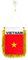 AZ FLAG - Fanion Vietnam Pour Décoration Voiture Avec Ventouse et Franges Dorées - Mini Drapeau Vietnamien - 13x10 cm
