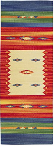 Jute & Co. Kilim Teppich, Läufer aus Baumwolle, handgefertigt, Mehrfarbig, 60 x 160 cm