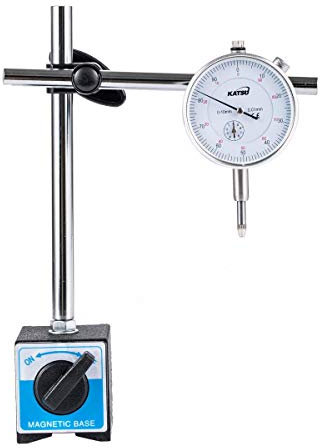 KATSU Tools Dial Test Indicator DTI Gauge 0-10mm With Magnetic Base 40111963