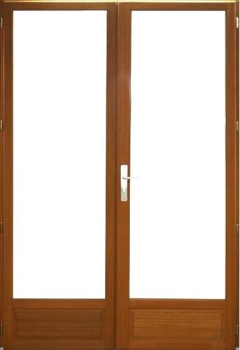 Porte-Fenêtre en bois 2 vantaux 215 x 100