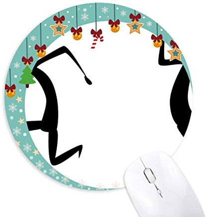 Egypt Abstract Totem Fresco Funny Mouse Pad Jingling Bell Round Rubber Mat