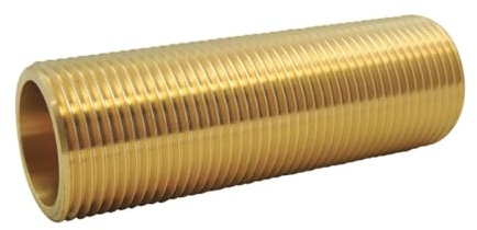 Tube fileté passe paroi en laiton - Ø 3/4'' x Long : 100mm