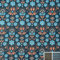 MAGAM-Stoffe Oslo Blumen Baumwollstoff Oeko-Tex Meterware 50cm (02. Petrol)
