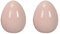 dekoratives frühlingshaftes Oster-Ei Keramik-Ei Deko-Ei Keramik Hellrosa oder rosa in verschiedenen Größen (Hellrosa, 2 x mittel ca. 7,5 x 9,5 cm hoch)