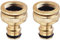 2 Pièces Connecteur De Robinet en Laiton Jardin, Accessoires De Connecteur De Tuyau d'Arrosage Connecteur De Tuyau d'eau 3/4 Pouce, Adapté Au Robinet De Tuyau d'Arrosage, Arroseur De Pelouse