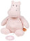Nattou Spieluhr aus Baumwolle und Polyester (Frottee), Nilpferd Susie, Wiegelied «La-Le-Lu», Ca. 28 cm, Susie und Bonnie, Rosa