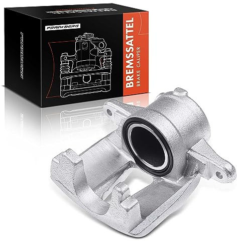 Frankberg Brake Caliper Disc Brake Front Left Cast Aluminium Compatible with Corsa D Punto Evo Bipper Tepee Mito Nemo Estate Doblo MPV Grande Punto Van Qubo Adam Replace# 77363929