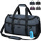 Lubardy Sporttasche Reisetasche Groß 55L Wasserdicht mit Sporthandtuch Schuhfach Nassfach Weekender Schwimmtasche Trainingstasche Damen Herren Gym Bag Blau