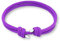 arana's - Pulseras náuticas mujer, hombres y niños | Adornos de Plata de Ley | Pulseras marineras hechas a mano | Brazaletes surferos cuerda paracord (Morado, 16)