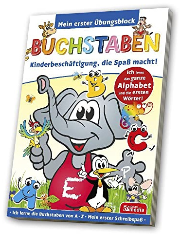 Lern-/ Übungsblock A5 - Buchstaben: 80 Blatt