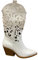 STILL Scarpe Donna Stivali Texani Cowboy Traforati Estate Nero Punta Moda Nuovi WESTERN HQ5063 (BIANCO, numeric_38)