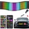 JDVOOTD Flexibler LED Anzeigetafel, 37 x 9.2cm LED Namensschild Programmierbar, Bluetooth Smart App Led RGB Panel für Spielzimmer, Party, Werbetafel, Auto, LKW, Bar, Geschenk