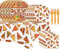 Lebeili Pizza-Partyzubehör, Pizza-Party-Geschirr-Set inklusive Pizza-Tischdecke, Papier, Teller, Servietten, Gabeln für Pizza-Mottoparty-Dekorationen, Zubehör – für 16 Gäste