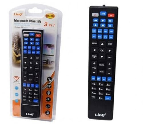 OISE ART STORE Trade Shop - Telecomando Universale 3 in 1 Urc-8907 TV LCD LED Dvd SAT Dvd+VCR Audio +amp+aux