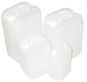 Jardin202 - Bidón Plástico Alimentario con Asa - Garrafa Blanca Multiusos | Pack 2 uds (25 Litros)