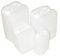 JARDIN202 - Bidón Plástico Alimentario con Asa - Garrafa Blanca Multiusos | Pack 2 uds (25 Litros)