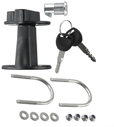 CNANRNANC Für 3L 5L Kraftstofftank Halterung Benzin Kanister Kanister Schlüssel Halterung Halter Schloss Verschluss