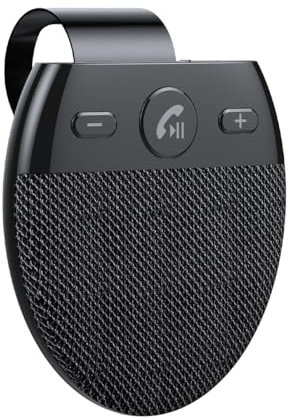 WANGCL Kit de Manos Libres Bluetooth para Coche, Altavoz Bluetooth para Parasol para Coche, Reproductor de música, Encendido automático, conexión Bluetooth