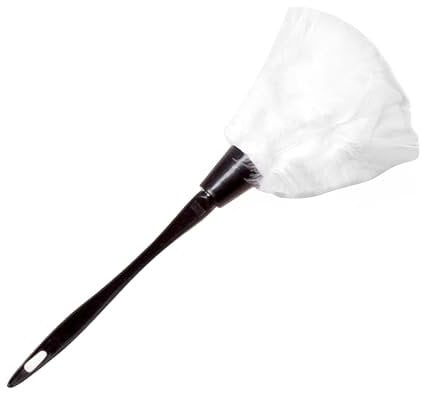 RmKbe Halloween Feather Duster Halloween Plume Duster Maid Duster Prop Halloween Maid Costume for Party Cosplay (White)