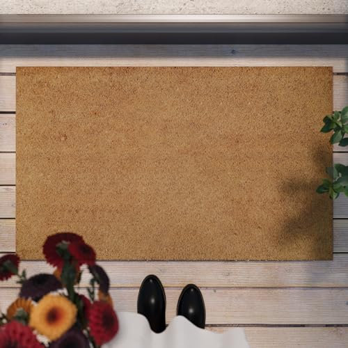 Coco Mat – Stylische Kokos-Fußmatte von WECONhome für den Innen- und Zwischenbereich (60 x 90 cm, Natur)