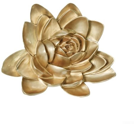 ReachMall Wanddekoration Lotusblüte aus Kunstharz, 3D-Blumen-Hängedekoration, moderne Kunstblumen-Dekoration (Lotus S)