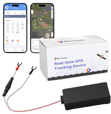Neo GPS Tracker - Car GPS Tracker, Bike GPS Tracker, and tracker devices for Van, Motorcycle, Caravan, Motorhome, and Tractor. Pay As You Go, SIM included Tracker. GPS tracker for cars