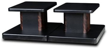 Moubhjd 1 Paire de Pieds D'Enceintes de Sable en Bois, Support D'enceinte pour Haut-parleurs Home-Cinema HiFi Bookshelf Box et Satellite Et Anti-Chute Repose-Pieds Antidérapants en Bas (15CM)