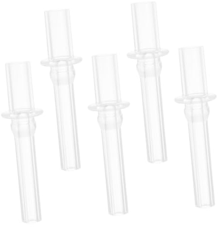FUNOMOCYA Children's Drinking Bottle Straw Tips – 5pcs Silicone Reusable Replacement Tips Compatible Sippy Cups Versatile for Baby and Toddler Use