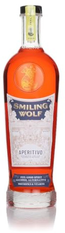 Smiling Wolf Aperitivo 70cl | Alcohol Free Aperol & Negroni | Use in Aperol spritz & negroni | Made with 18 mediterranean herbs & bitters