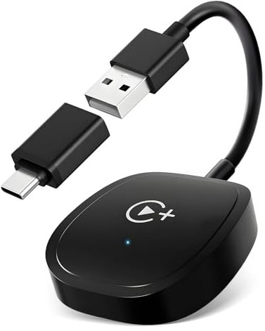 ZOBMIO Carplay Adapter Wireless Car Playback mit HDMl Multimedia, Car Play Wireless Adapter Apple Car TV Companion Converter für Fire/Google TV Stick Multimedia Device Mirroring für iPhone iOS10+