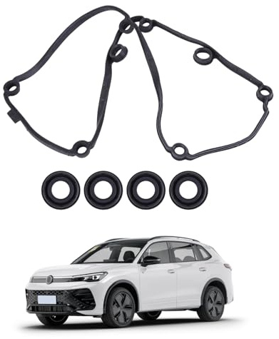 LICHENGTAI Ventildeckeldichtung Zylinderkopfhaube Dichtung Ventildeckel Dichtung Ventil Abdeckdichtung für Audi A1 A3 A4 A5 A6 Q3 Q5 Motorventildeckeldichtung 03L103483C 03L103483CS1