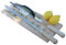 Grillspieß, Edelstahl, 62 cm lang, Holzgriff, 3 mm Stärke, für Fisch, Geflügel, Schwein, Rind, Wild, Lamm, Gemüse
