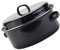 HOLIDYOYO 1 Juego Olla De Camote Asado planchas de barbacoa Sartén para barbacoa tostador aluminio cacerola dulce sarten parrilla olla de boniato asado asador redondo cubierto esmalte Black
