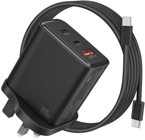 65W USB C Laptop Charger Replacement for Lenovo Laptop Charger Compatible with Lenovo ThinkPad T480s T580s T490 E480 E580 Chromebook C330 S330 Yoga C930 C940 720 5.9ft USB C to USBC Cable Included