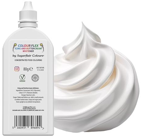 Colour Flex Icing Whitener Food Colouring For Whitening Buttercream, Sugarpaste, Royal Icing And Frostings - 80g