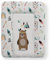 Kikido Cambiador Bebe 50x70 - Teddy - Colchoneta Cambiador Bebé Impermeable, Suave y Portátil - Colchón Cambiadores para Cómodas, Mesas y Viajes - Medida Universal 70x50