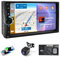 Haudio 7 pulgadas Radio Coche 2 DIN con CarPlay Inalámbrico y Android Auto Inalámbrico,Autoradio Soporte con Bluetooth 5.0 y Mirror Link,Radio FM,AUX,con Cámara de Respaldo|Android 13 Carplay Pantalla