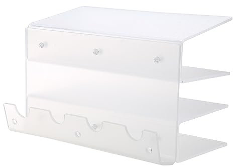 Vynetra Tastatur-Aufbewahrungsregal, 3-stöckig, Tastaturständer, Acryl-Tastatur-Rahmenhalter, Ständer, Schreibtisch-Organizer