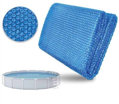 Bâche Solaire pour Piscine | Couverture Isolante à Bulles pour creusé, Protection UV Flottante, réutilisable, Anti-poussière pour l'été, l'hiver, Le Spa extérieur