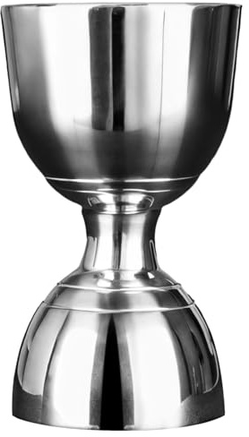 Kapazität Bell Jigger für Cocktails, 28.3 g und 56.7 g Edelstahl Bar Tool, ergonomisch mit Spiegelglanz und breiter Schüttrand