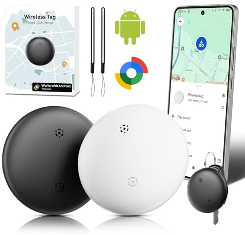Smart Tracker Tag, Android Bluetooth Schlüsselfinder Kompatibel mit Find Hub APP Key Finder Tracker IP66 Wasserdicht Tracker Tagg für Gepäck
